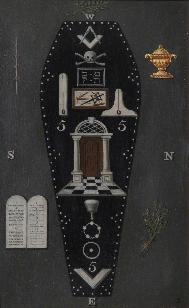 Josiah Bowring's Third Degree tracing board, 1819